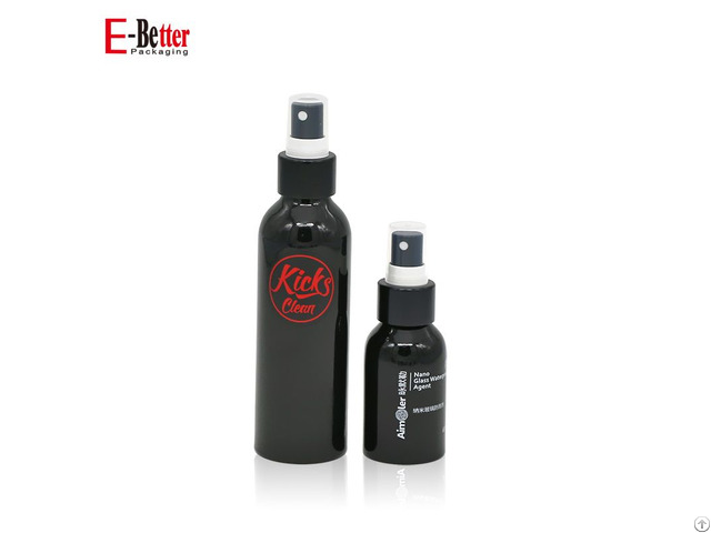 Matte Black Aluminum Spray Pump Bottle 50ml 100ml