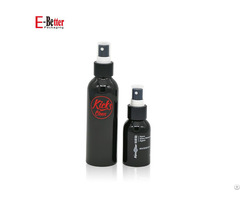 Matte Black Aluminum Spray Pump Bottle 50ml 100ml