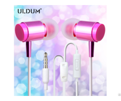 Uldum New Fashion Girl Lipstick Disposable Bus Classic Earphone For Mobile Phone Mp3 Media Player