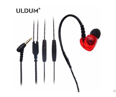 Waterproof Or Sweatproof Volume Control Strong Bass Driver Stereo Sound Earphone For Iphone