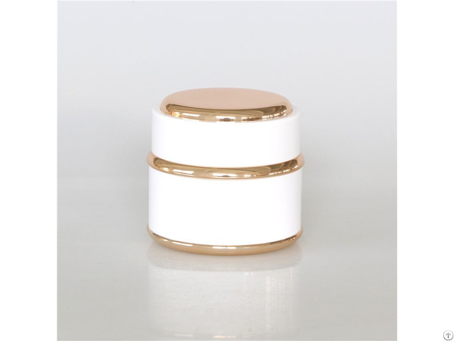 High End Small White Plastic Face Cream Jar For Stock