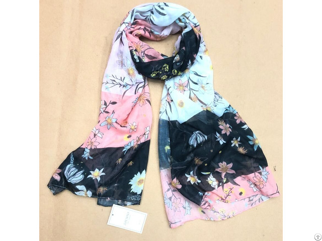 Chic Floral Printed Women Scarf