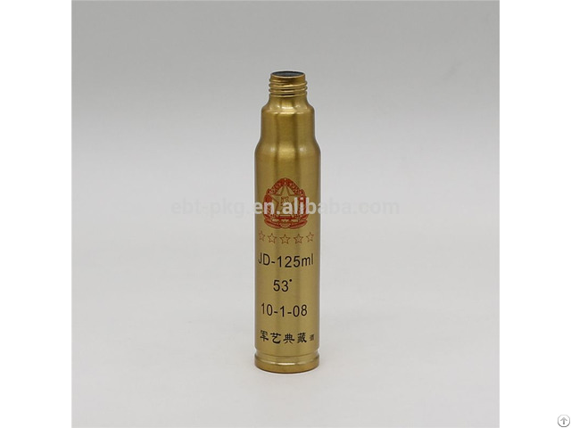 125ml Silk Printing Pretty Aluminum Unique Shaped Wine Bottles