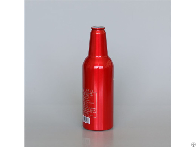 Wholesale 430ml Empty Disposable Aluminum Liquor Bottle Of Beer