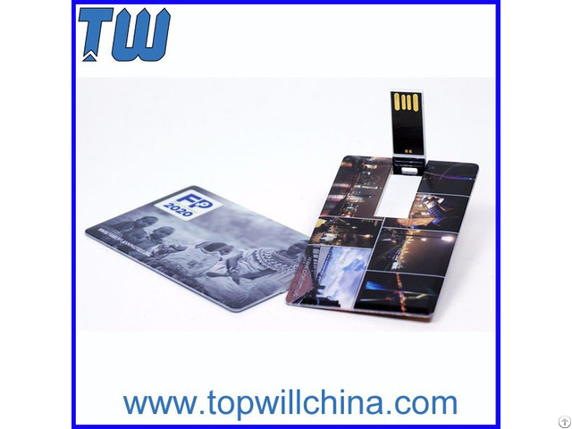 Full Color Printing Plastic Credit Card Pen Drive