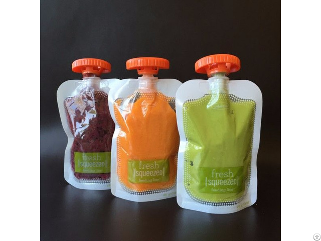 Liquid Stand Up Pouch With Spout Packaging