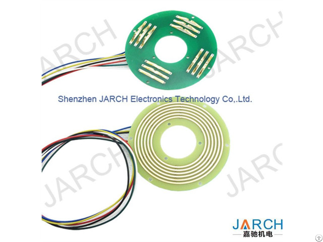 High Speed 360 Rotating Electric Pcb Pancake Slip Ring Ultra Thin 6mm Pancace Slipring 12 Circuits