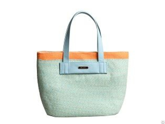 Multi Color Braid Paper Tote Bag