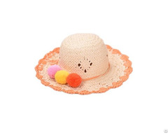 Children Kids Cute Handmade Paper Straw Hat