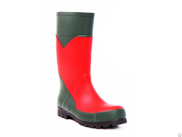 Insulating Safety Boots Handmade Of Natural Rubber Protective Toe Cap