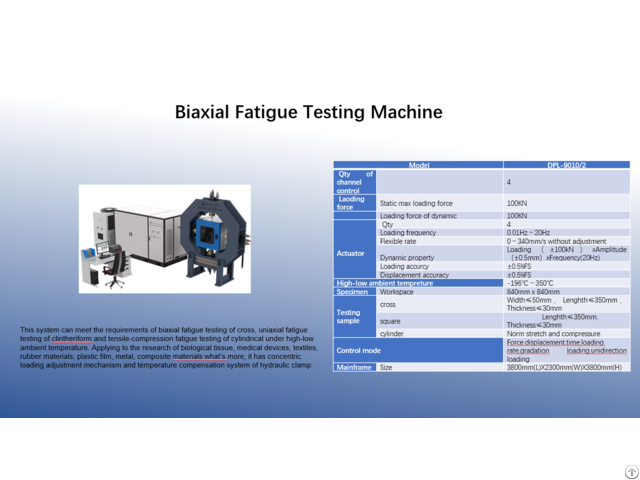 Biaxial Fatigue Testing Machine