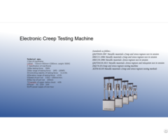 Electronic Creep Testing Machine