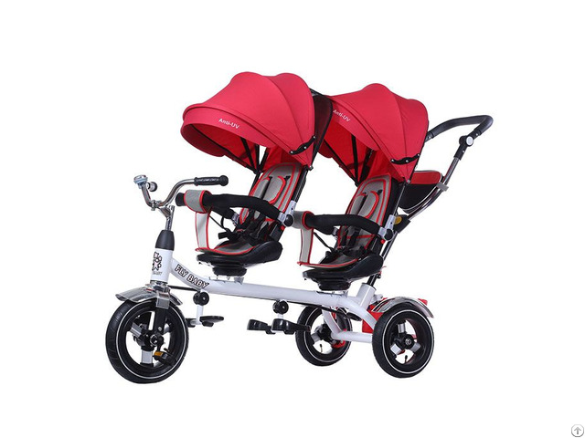 China Flybaby Twin Tricycle With Two Seats