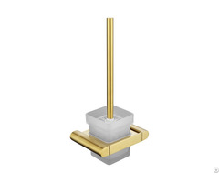 Custom Wall Gold Coloured Toilet Brush Holder