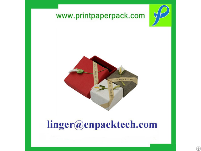 Customized Small Lid And Base Trinket Gift Box