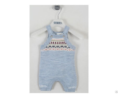 100 Percent Wool Jacquard Baby Jumpsuit