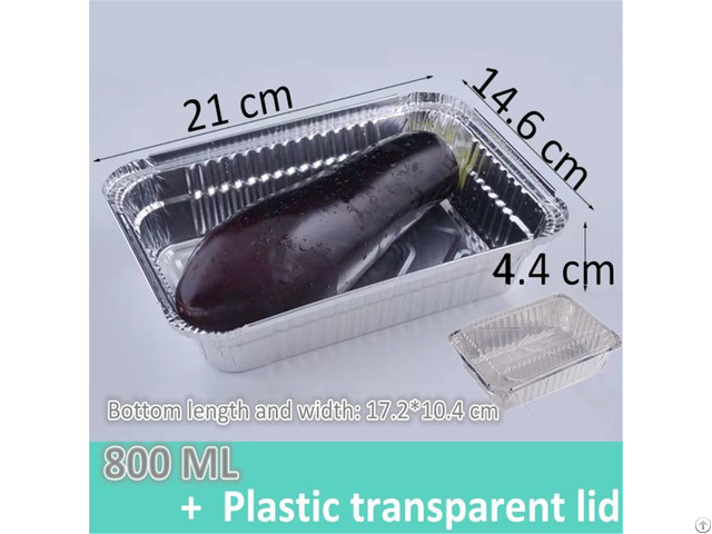 Aluminum Pans With Lids 800 Ml