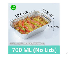 Aluminum Pans Disposable No Lids 700 Ml