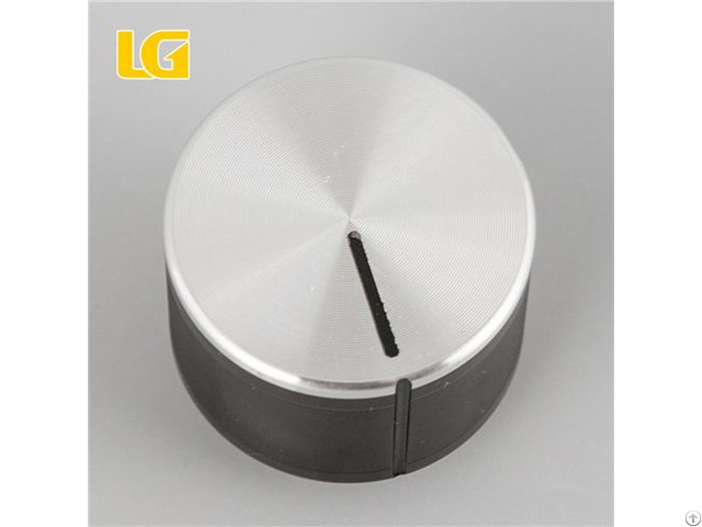 Iso9001 Oem China Manufacturer Custom Round Standard Black And Silver Double Color Gas Cooker Knobs