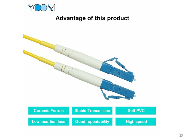Lc Fiber Optic Patch Cable With Single Mode