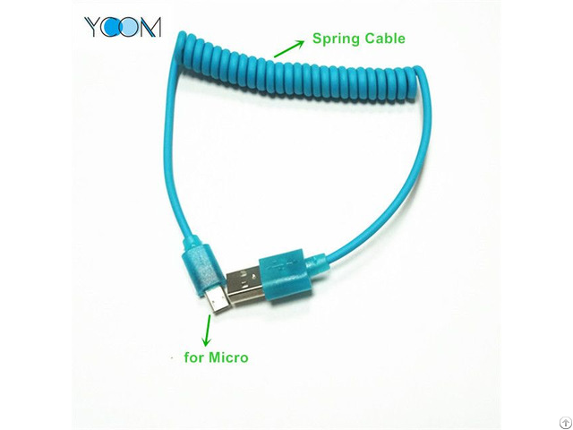 Spring Usb Cable For Micro