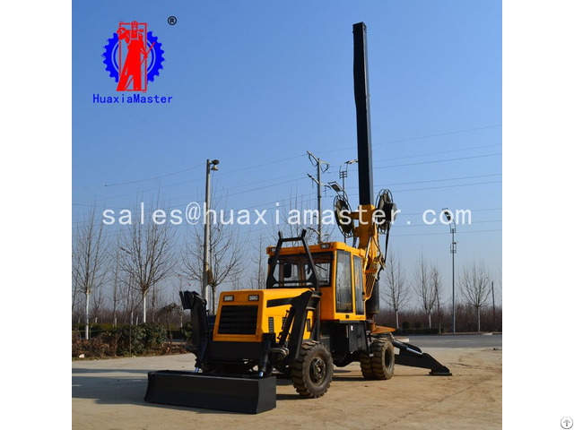 Huaxia Master Sale 13 5 Meters Wheeled Rotary Pile Drilling Rig With High Quality