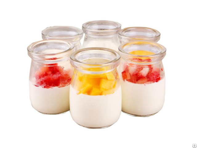 Clear Pudding Glass Jar