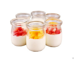 Clear Pudding Glass Jar