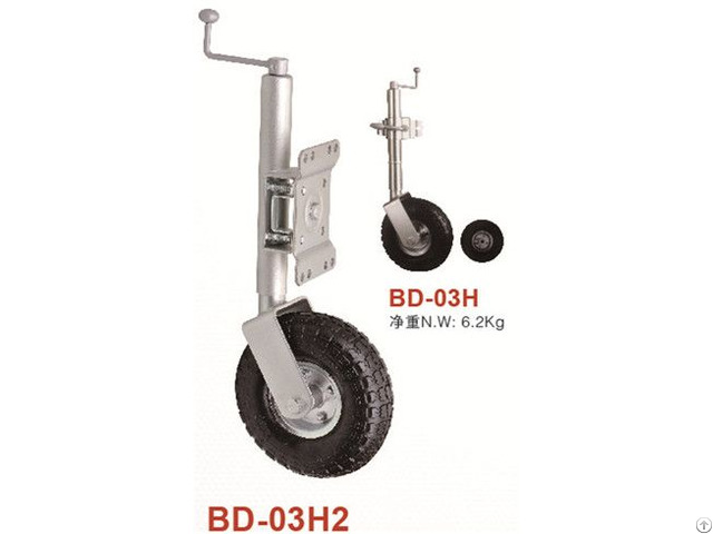 Jockey Wheel 250mm 10 Pneumatic With Swing Away Bracket