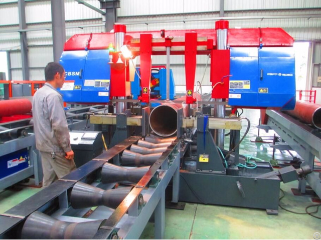 Pipe Prefabrication Automatic Band Saw Cutting