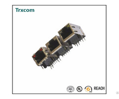 Hr911103a Single Port Tab Down Rj45 Connector