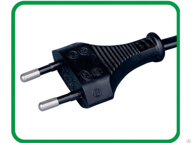 Vde 2 Poles Euro Plug Without Earthing Contact Xr 210