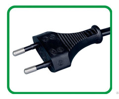 Vde 2 Poles Euro Plug Without Earthing Contact Xr 210