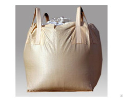 Fibc Food Grade Tubular 1ton Bag Beige Pp 100 Percent Virgin