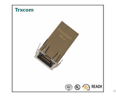 Trjg0806fbnl Gigabit Single Port Tab Down With Led Rj45 Connector