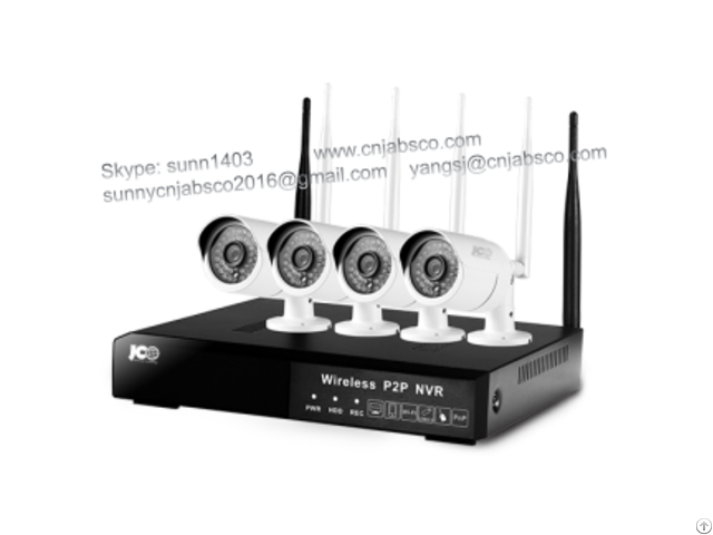 960p & 720p Wifi Nvr Kit App For Remote Monitoring 4ch & 8ch Wireless Cam