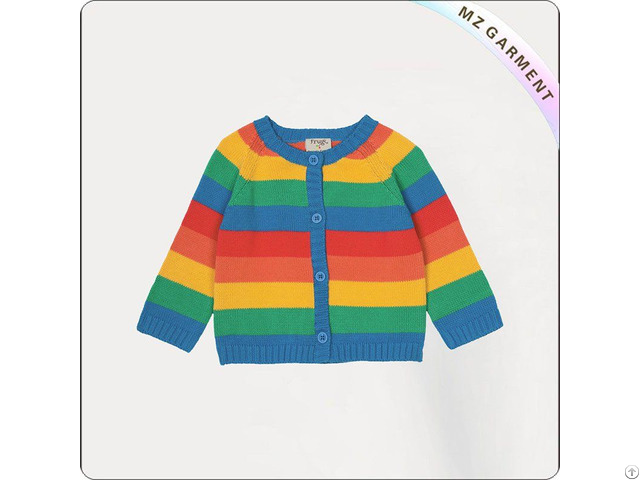 Girls Rainbow Cardigan