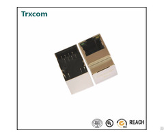 Trjd0011bgnl Vertical Side Entry Rj45 Connector