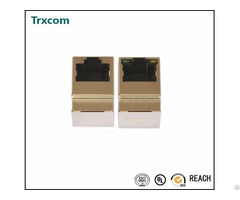 Trjd5011benl Vertical Rj45 Connector With 10 100 Base Tx Integrated Magnetics