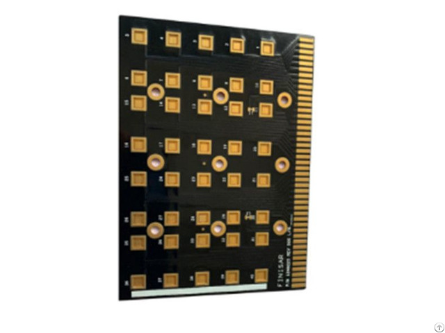 Single Copper Substrate Pcb Black Gold Fingers Manufacturer