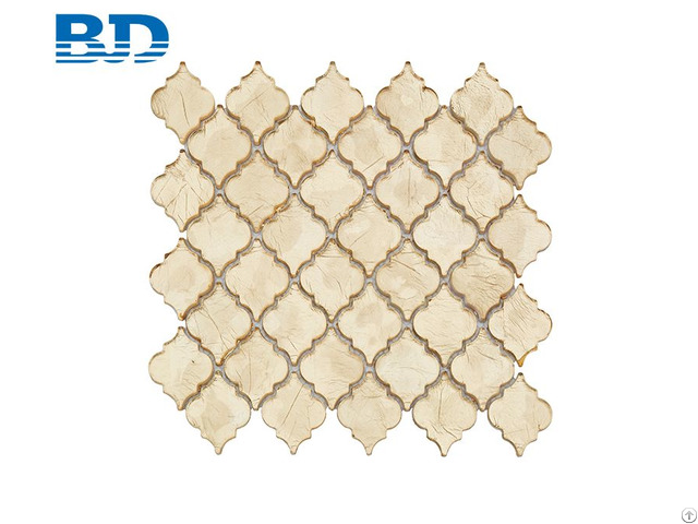 Gold Color Glass Mosaic Tile