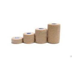 Cohesive Bandage 2 5cmx4 5m Natural Rubber Latex Non Woven Spandex Tan