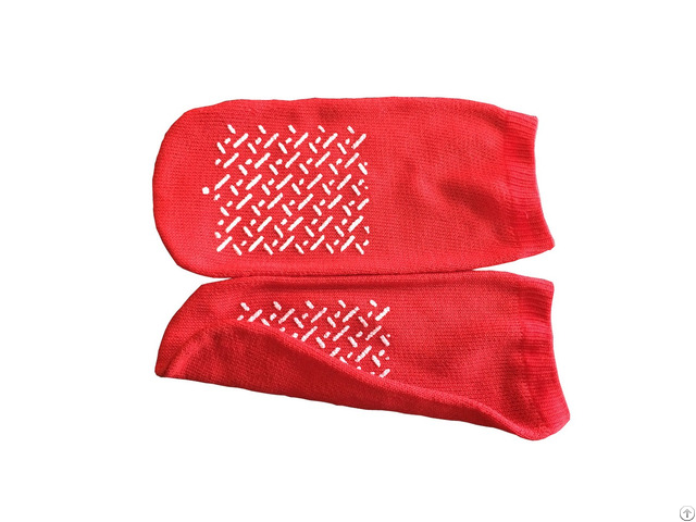 Slipper Socks Single Sided S Red
