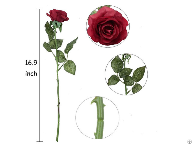 Real Touch Artificial Single Rose Flower