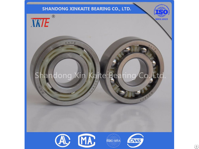 Xkte Brand Nylon Retainer 6306tn C3 Conveyor Idler Bearing For Mining Machine Made In China