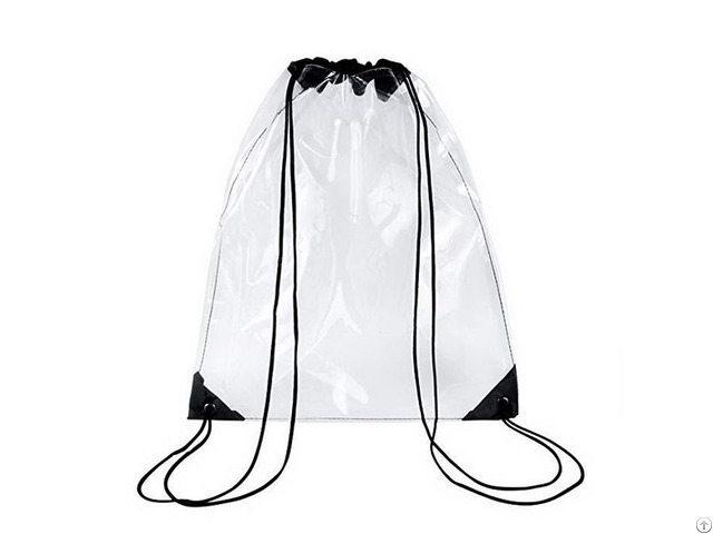 Custom Transparent Pvc Drawstring Backpack