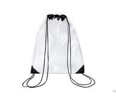 Custom Transparent Pvc Drawstring Backpack