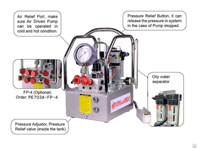 Air Compress Pump For Hydraulic Wrench Use