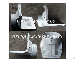 Z187 Oblique Scupper Drain Cast Iron Body