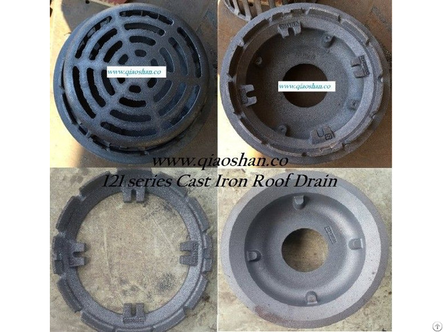 Z121 Series Cast Iron Roof Drain With No Hub Push On Outlet For Drainage